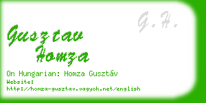 gusztav homza business card